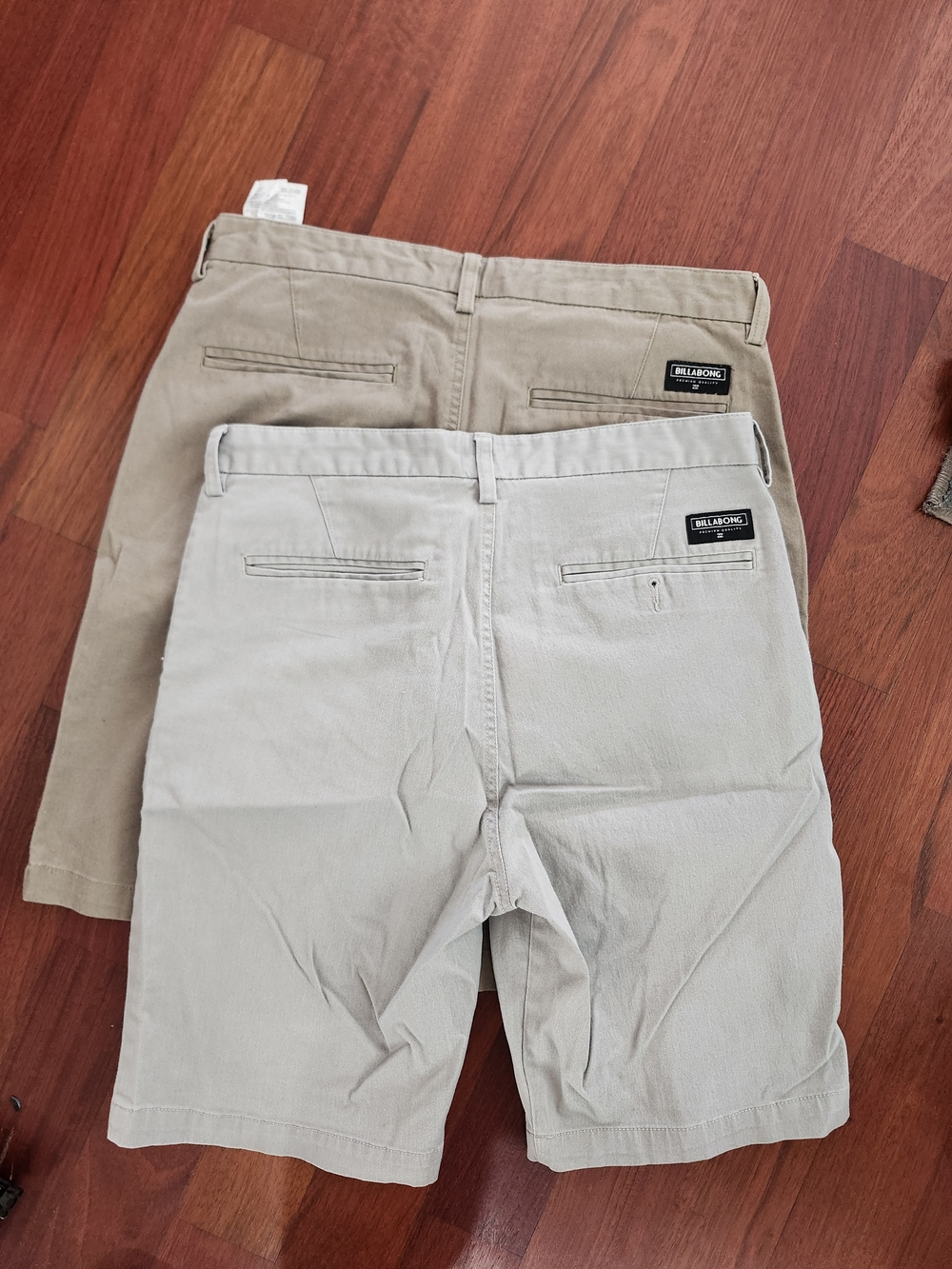 Billabong Men's Khaki Chino Shorts 2 Pairs Size 33